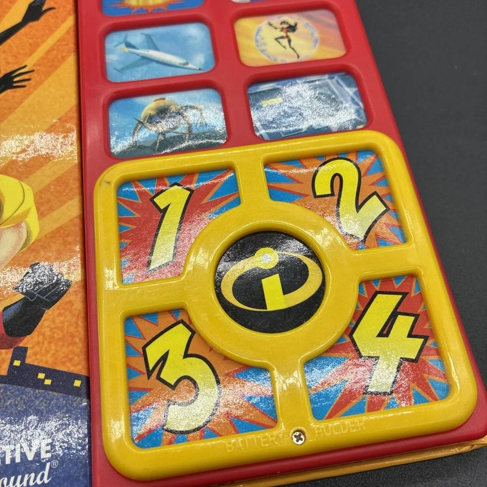 The Incredibles Interactive Play-A-Sound Hardcover Book Disney Pixar 2004